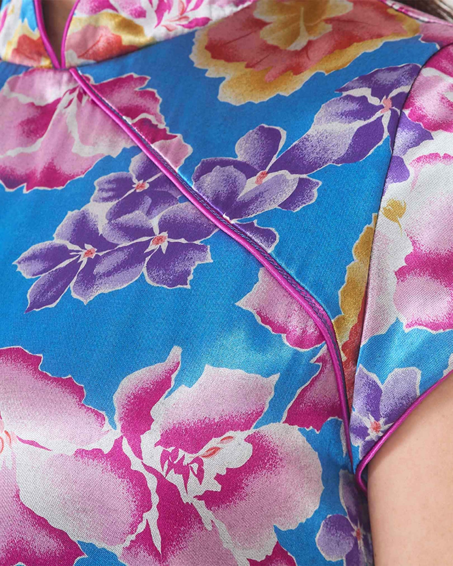 NOBLESSE - Silk Floral Maxi Dress