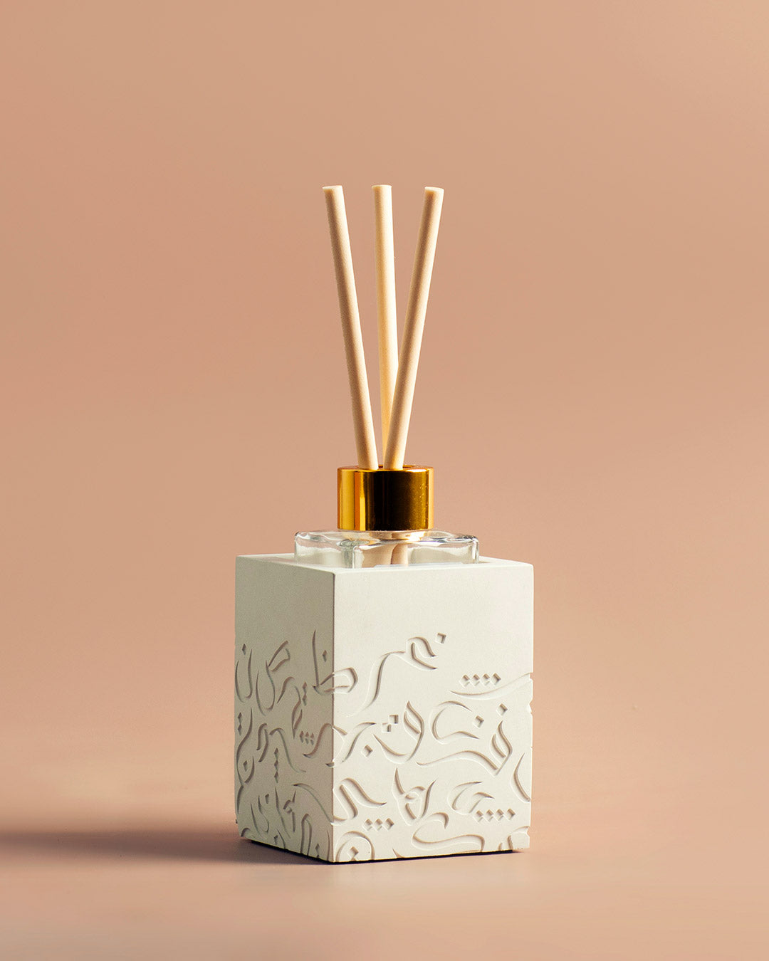 The Opulent - Arabic Calligraphy Concrete Reed Diffuser | Ivory