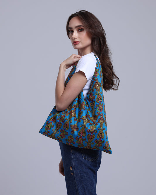 LA REINE - Paisley Print Tote Bag
