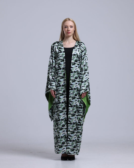 LA REINE - Printed Maxi Kimono