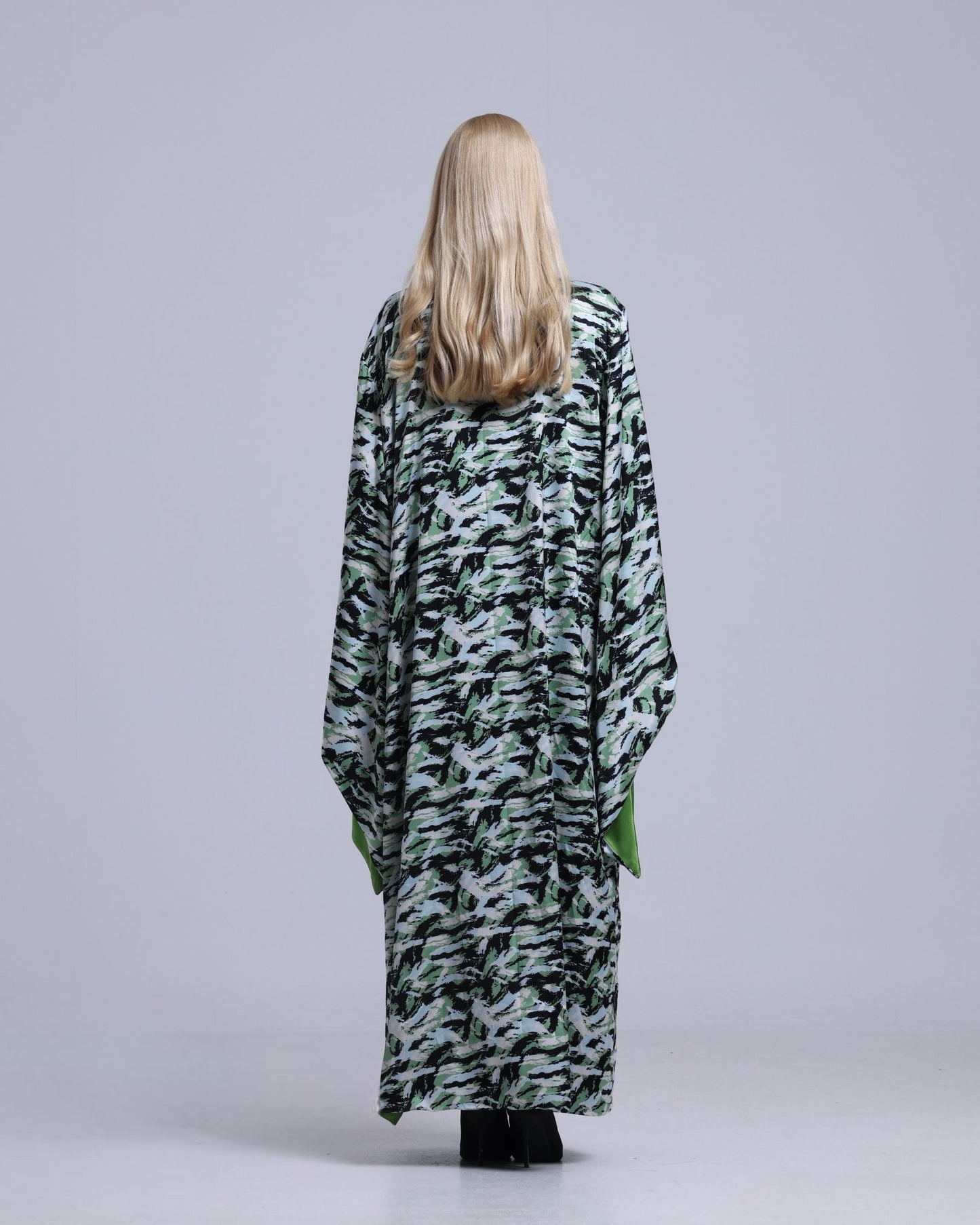 LA REINE - Printed Maxi Kimono