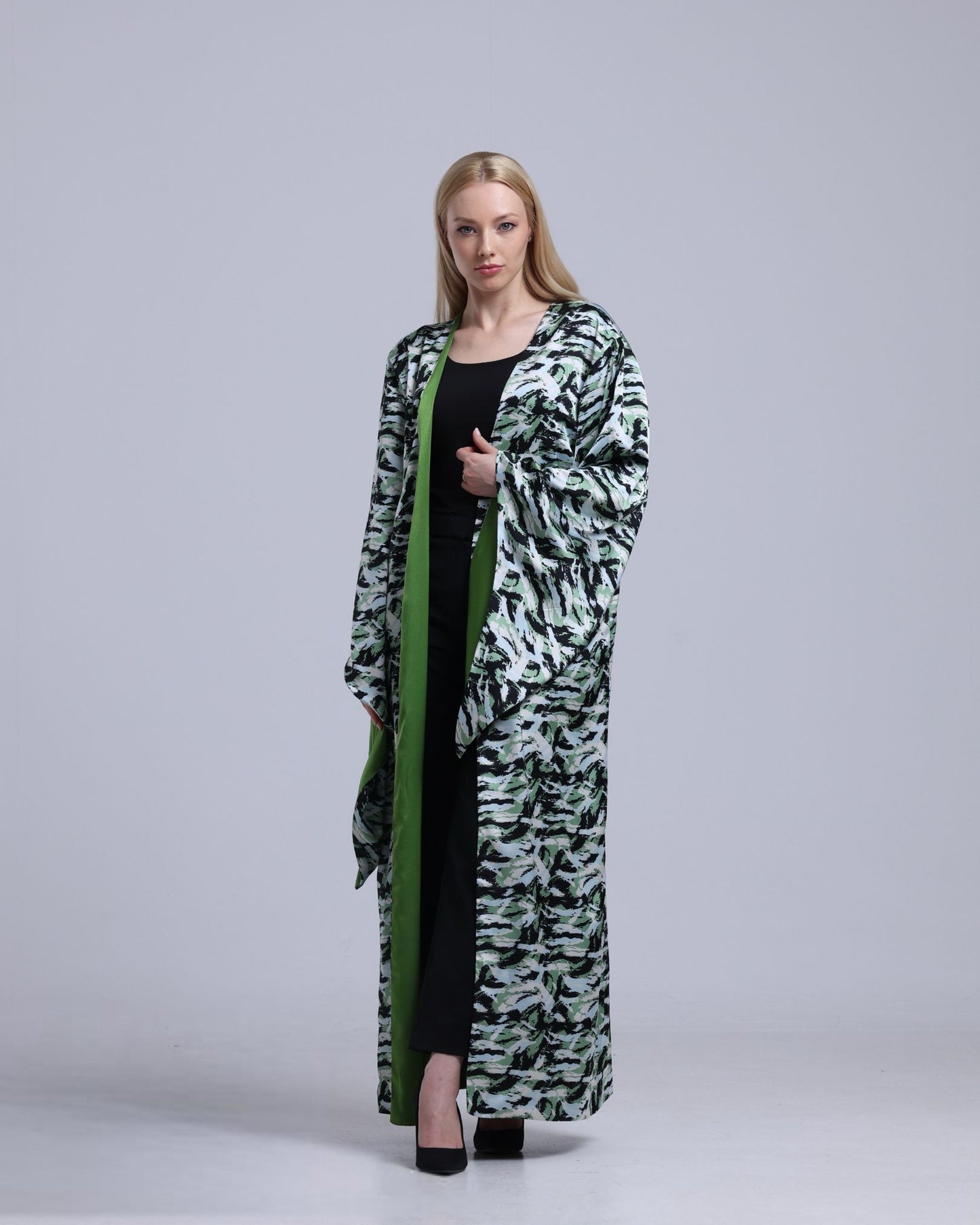 LA REINE - Printed Maxi Kimono