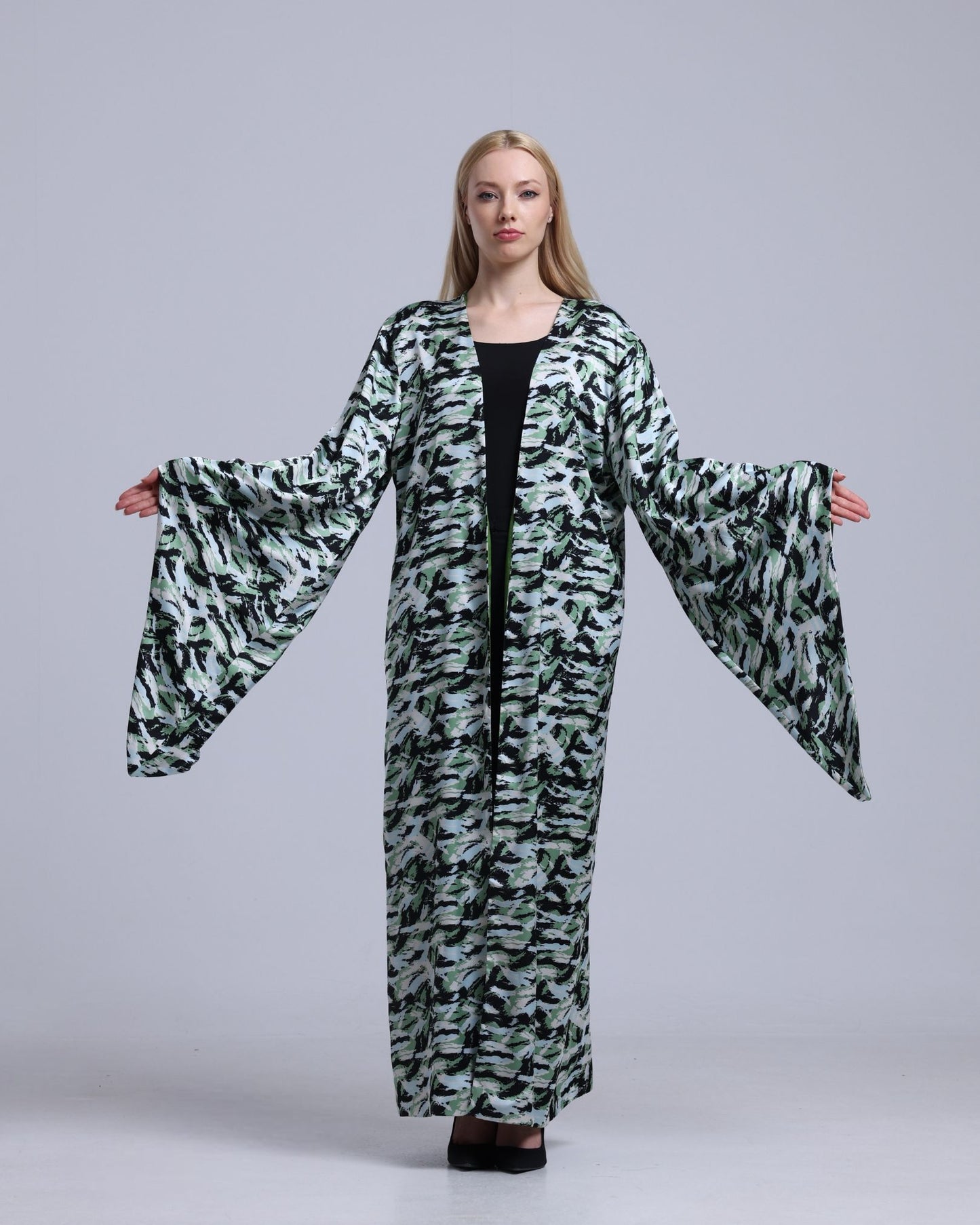 LA REINE - Printed Maxi Kimono