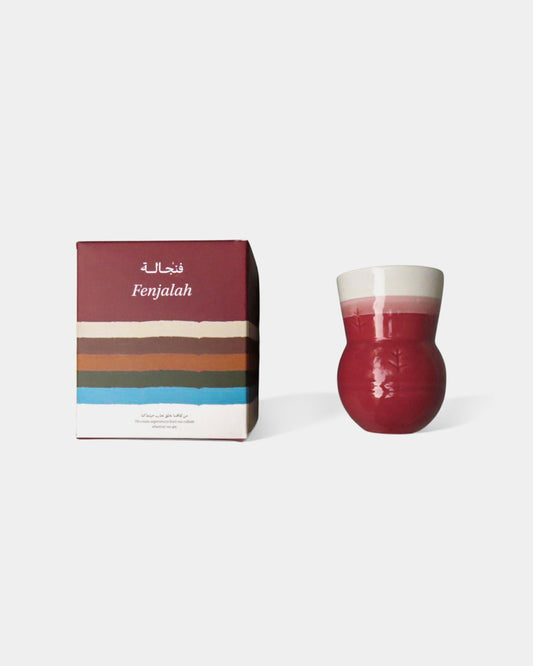 QORMUZ - Fenjalah Ceramic Red Cup for Tea