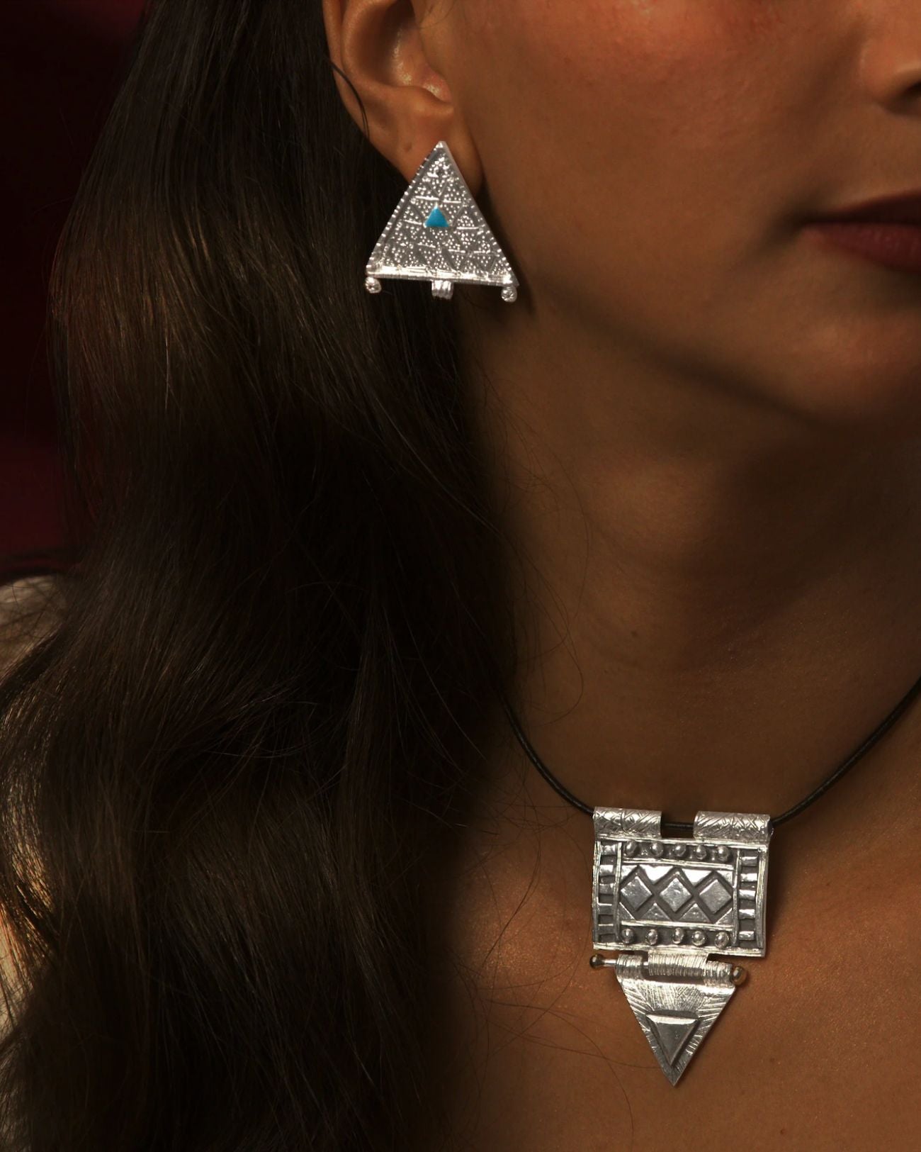 FARBASTA - Sacred Triangle Earrings
