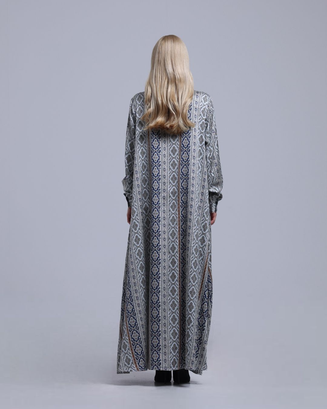 LA REINE - Printed Maxi Shirt Dress