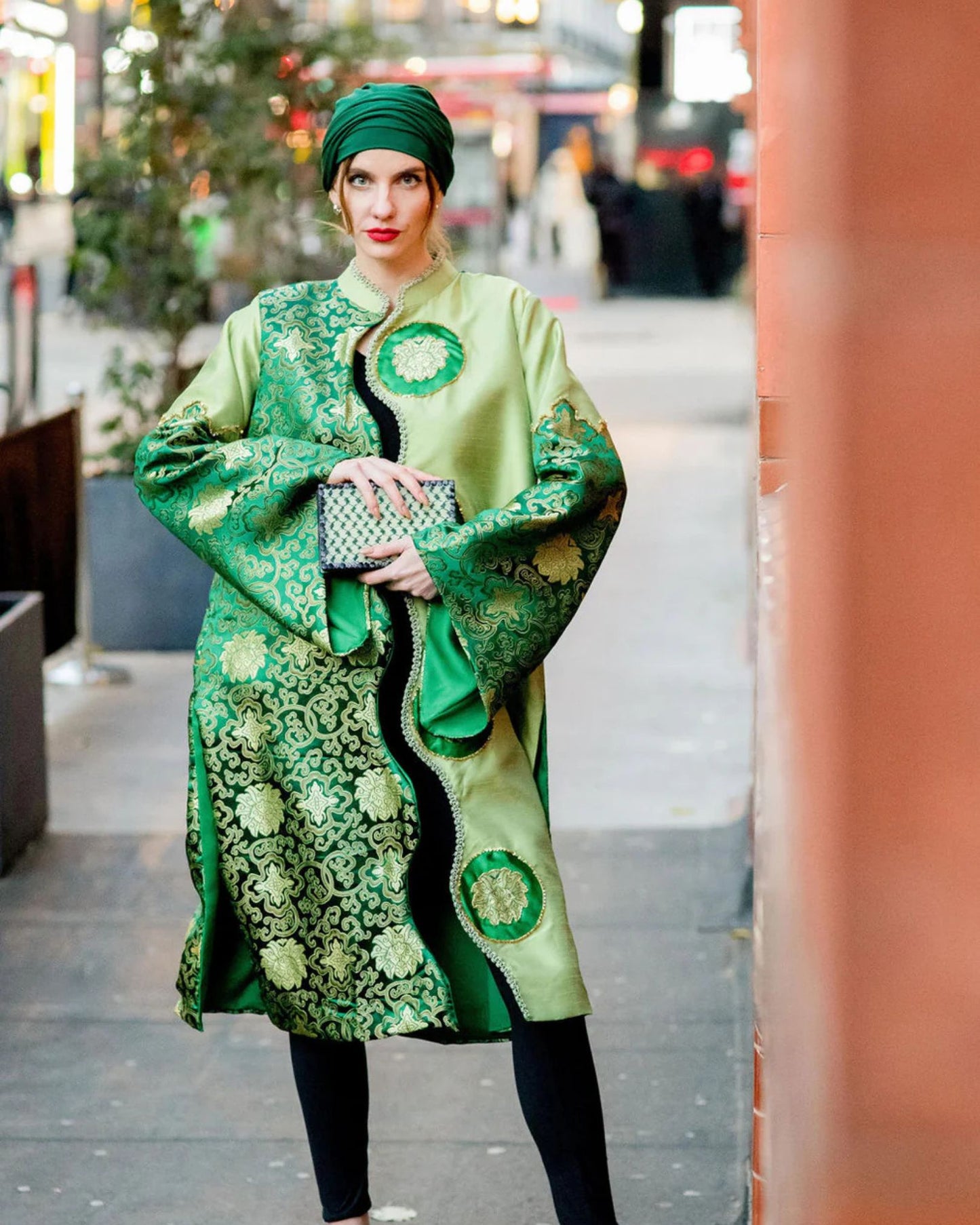 NOBLESSE - Silk Shantung Kimono Coat