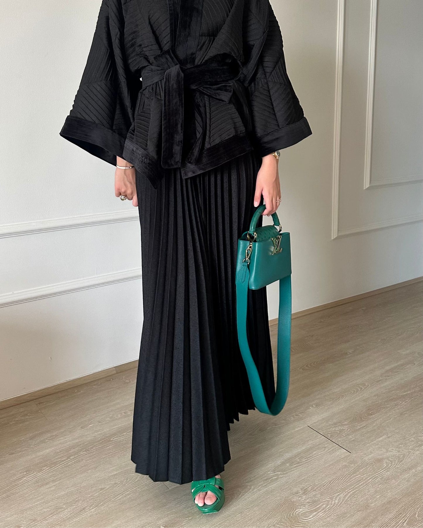 FLounge Black Sunny Pleated Pants