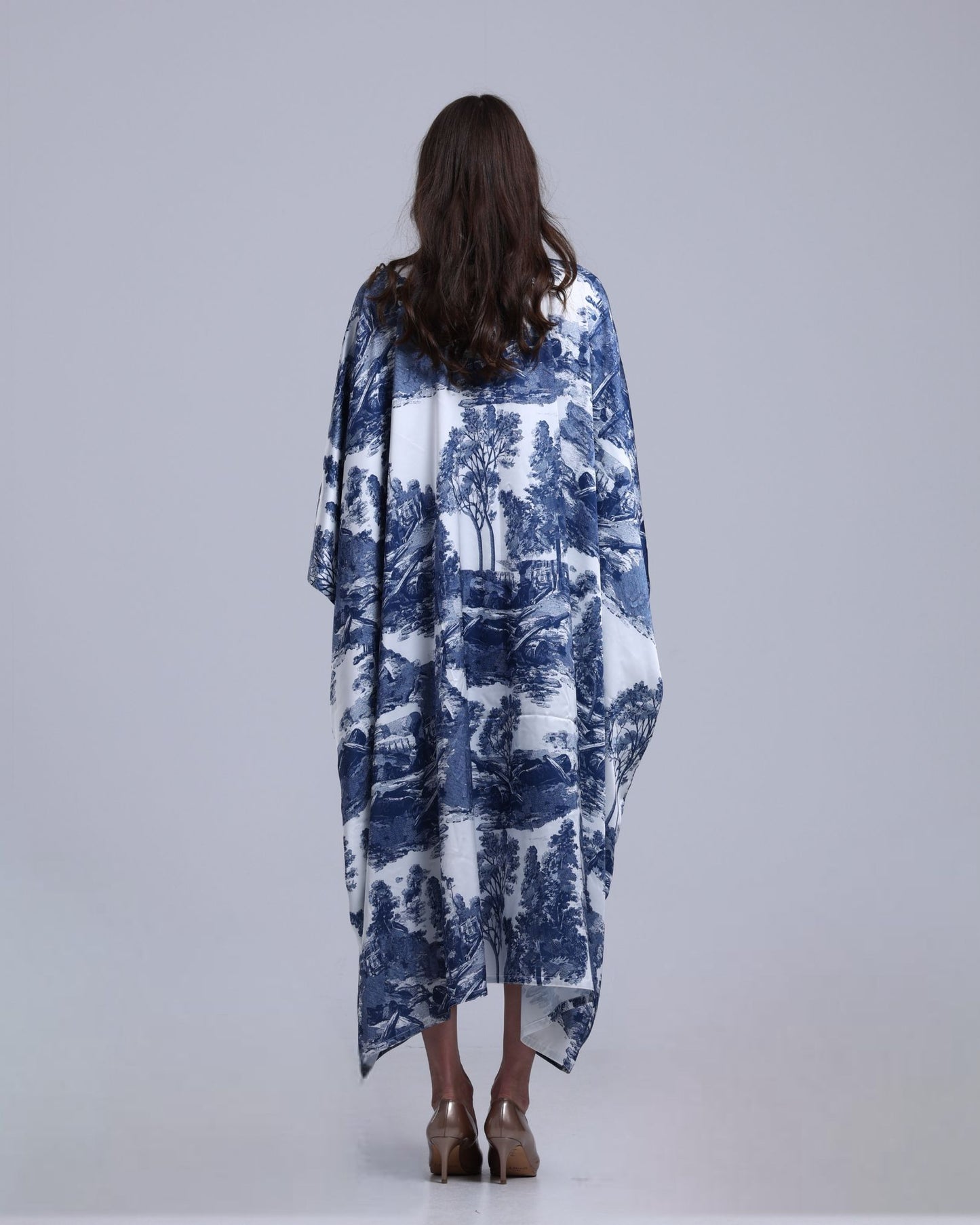 LA REINE - Toile-Print Batwing Kaftan