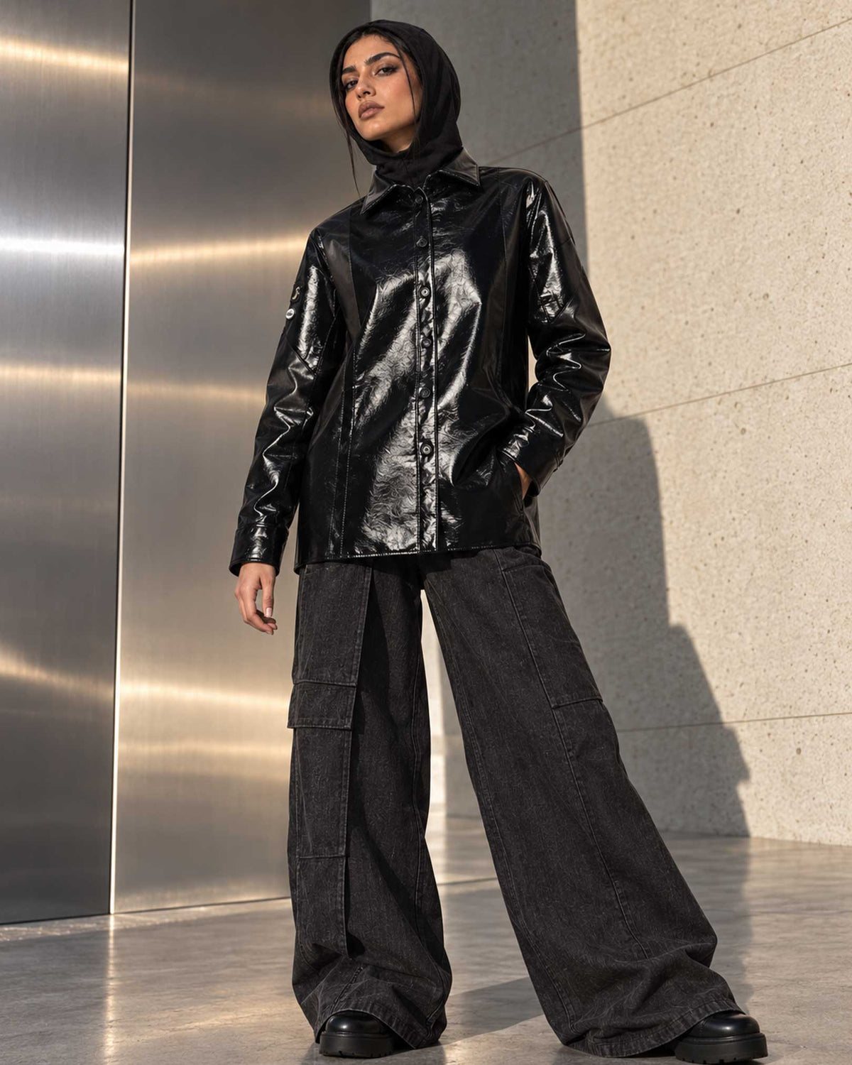 TorbaStudio - Leather Racer Shirt