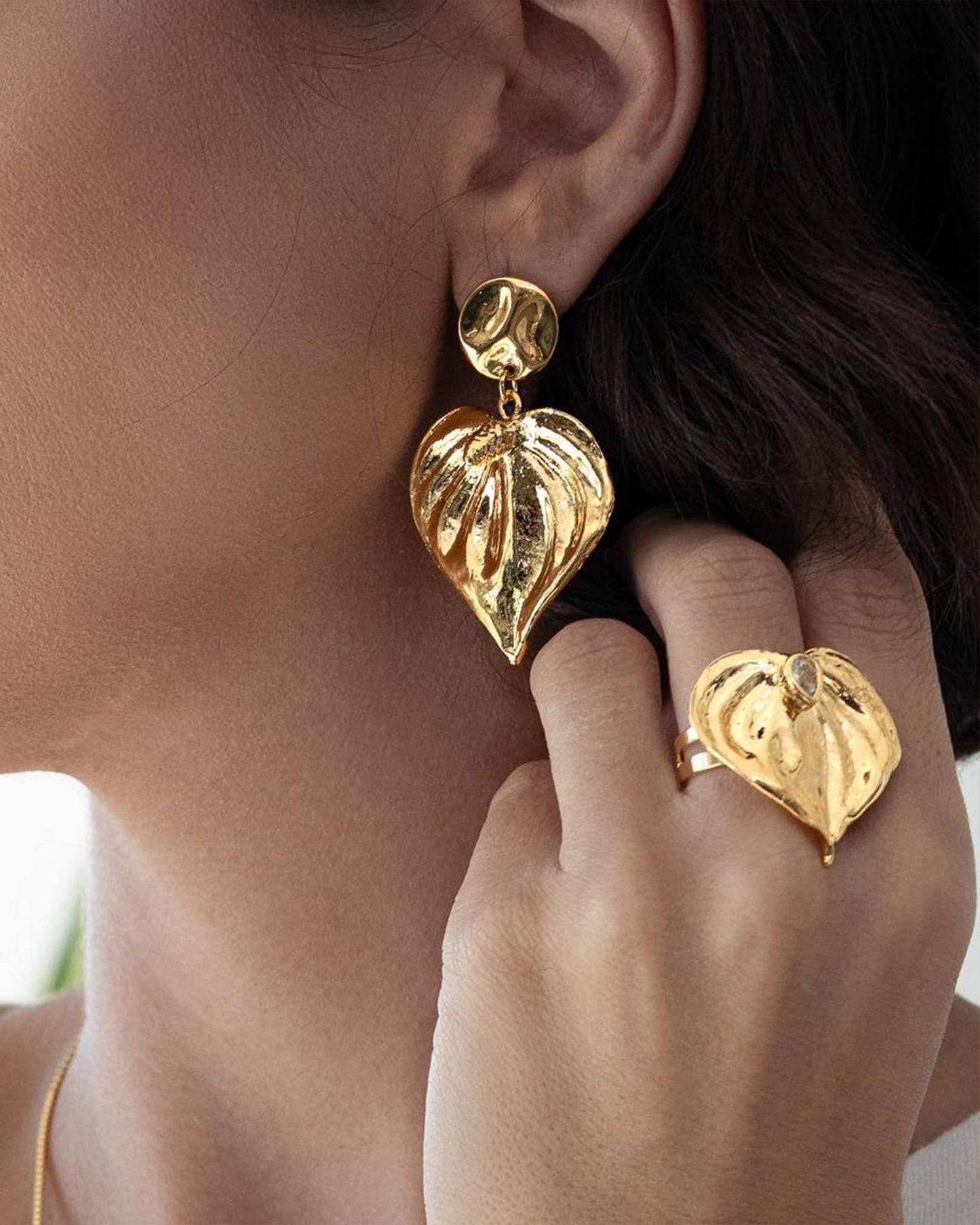 Antúrio Flower Adjustable Ring Treasures of Brazil