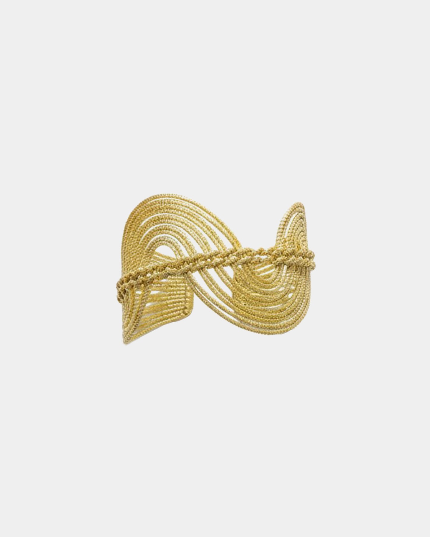 Handcrafted Natural Golden Grass Cuff Bracelet