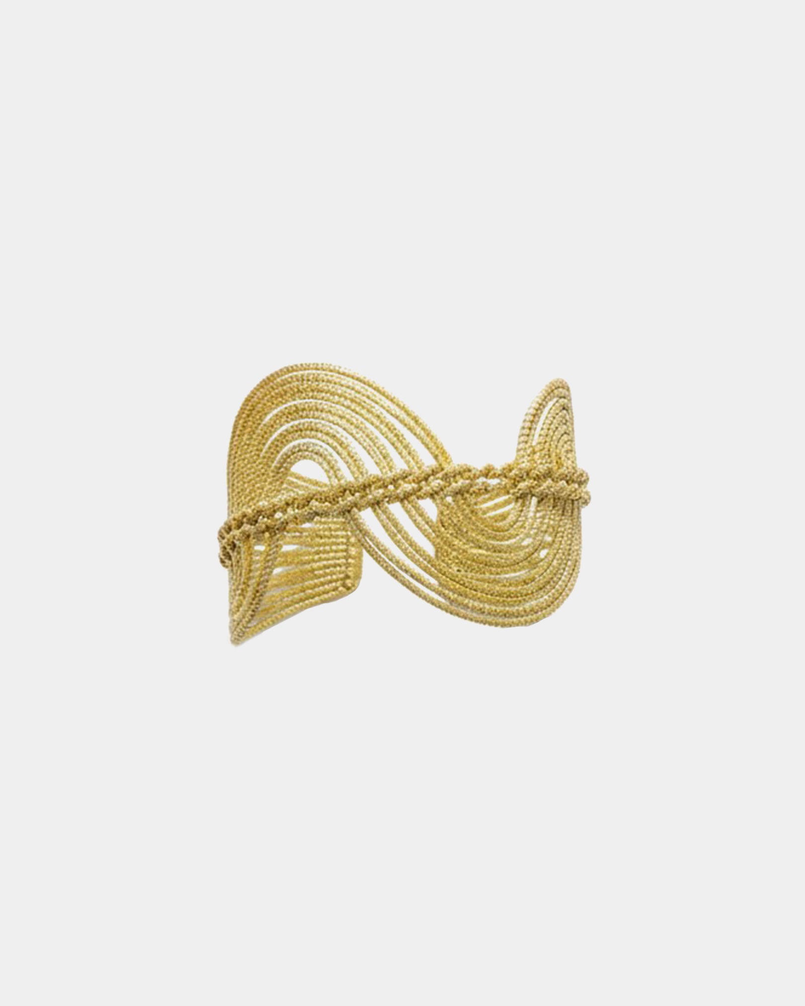 Handcrafted Natural Golden Grass Cuff Bracelet