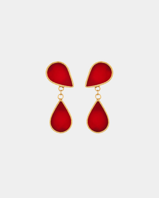 TURQUOISE MOUNTAIN - Chasma Drop Earrings Carnelian