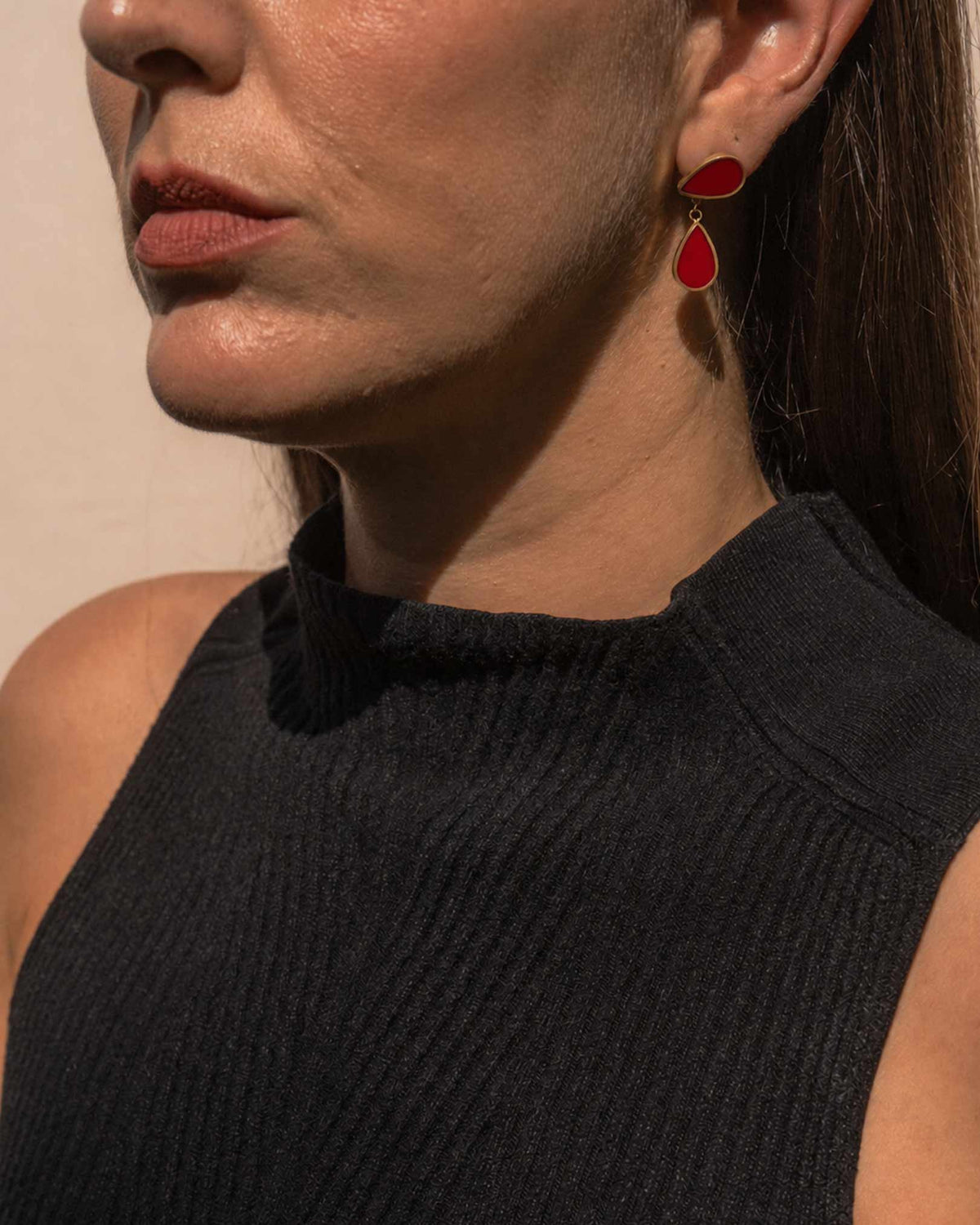 TURQUOISE MOUNTAIN - Chasma Drop Earrings Carnelian