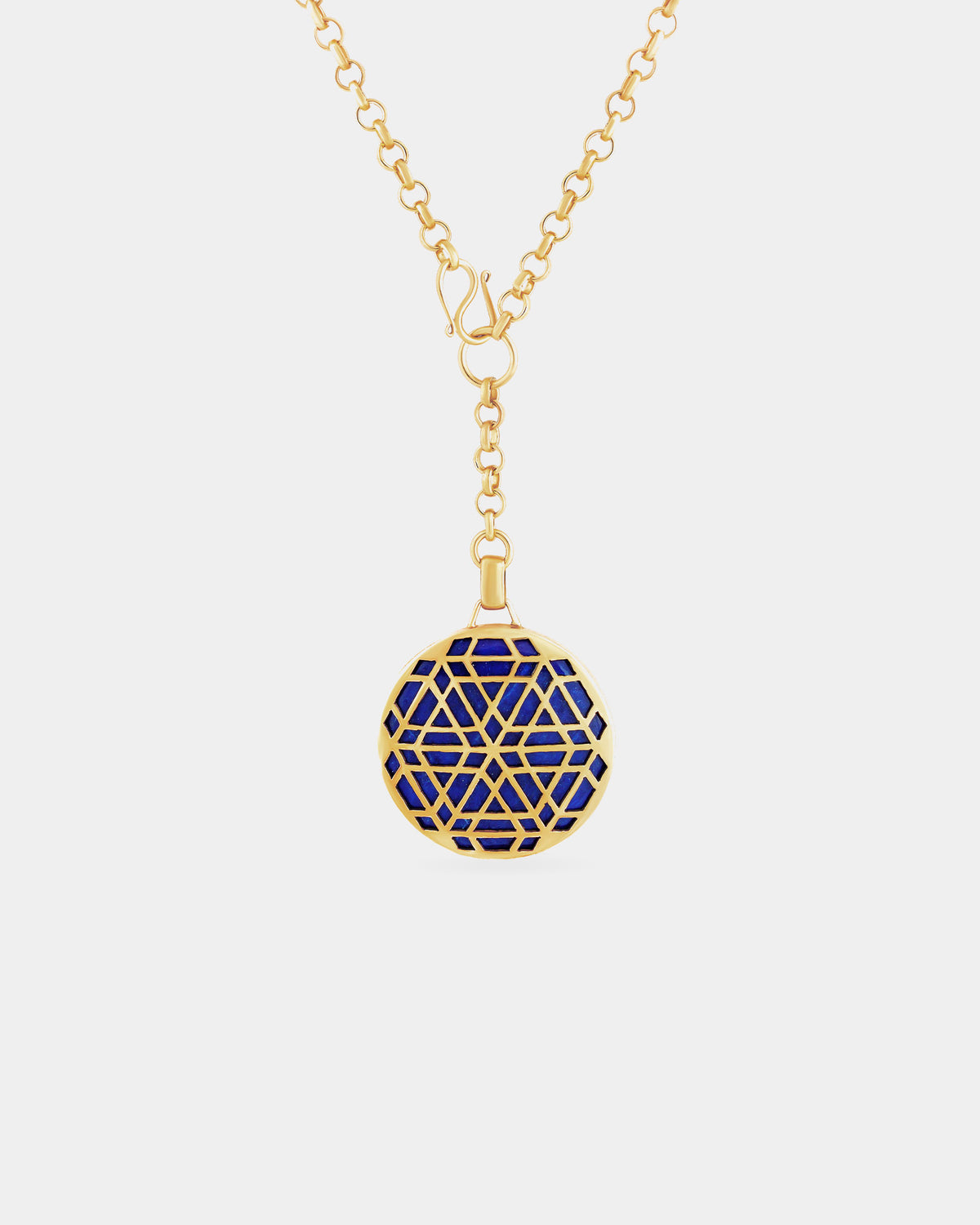 TURQUOISE MOUNTAIN - Jali Lattice Pendant Lapis Lazuli