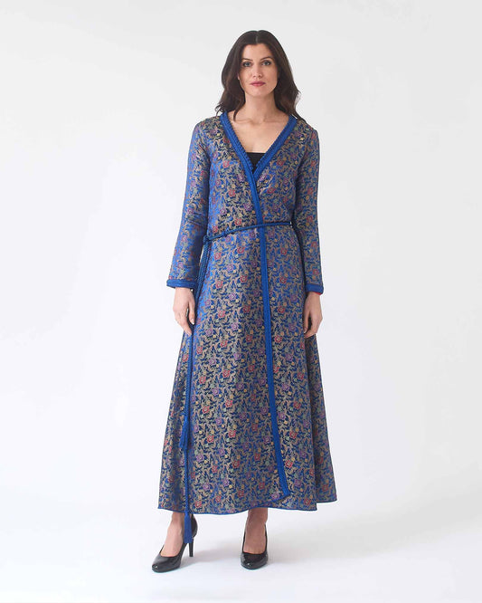 YARAKECH-Jacquard Longline Kimono