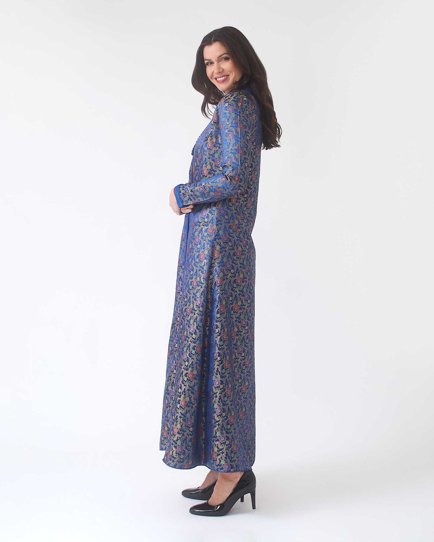 YARAKECH-Jacquard Longline Kimono