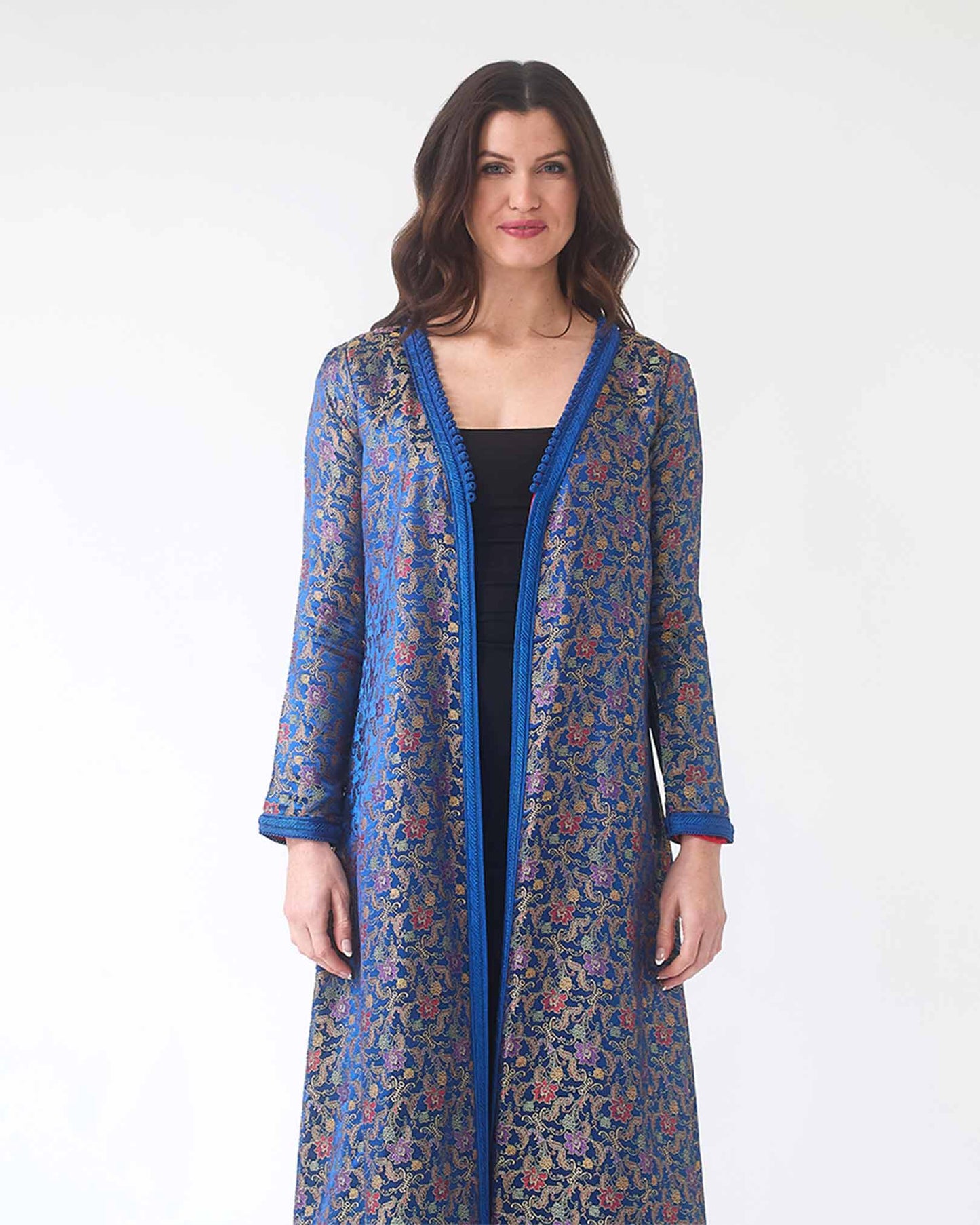 YARAKECH-Jacquard Longline Kimono