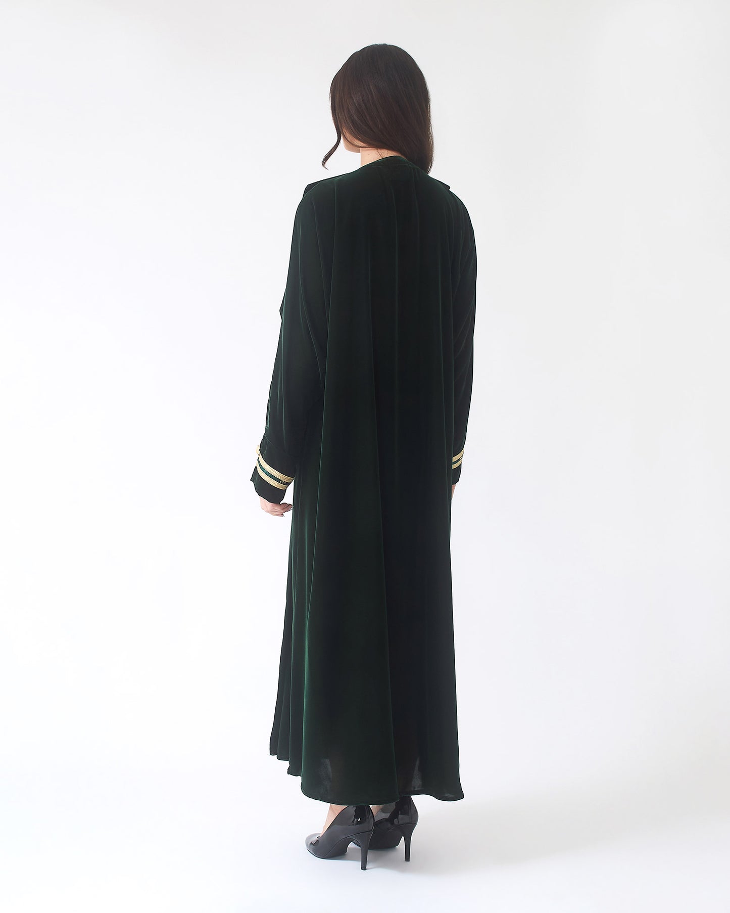 YARAKECH – Dark Green Embroidered Abaya