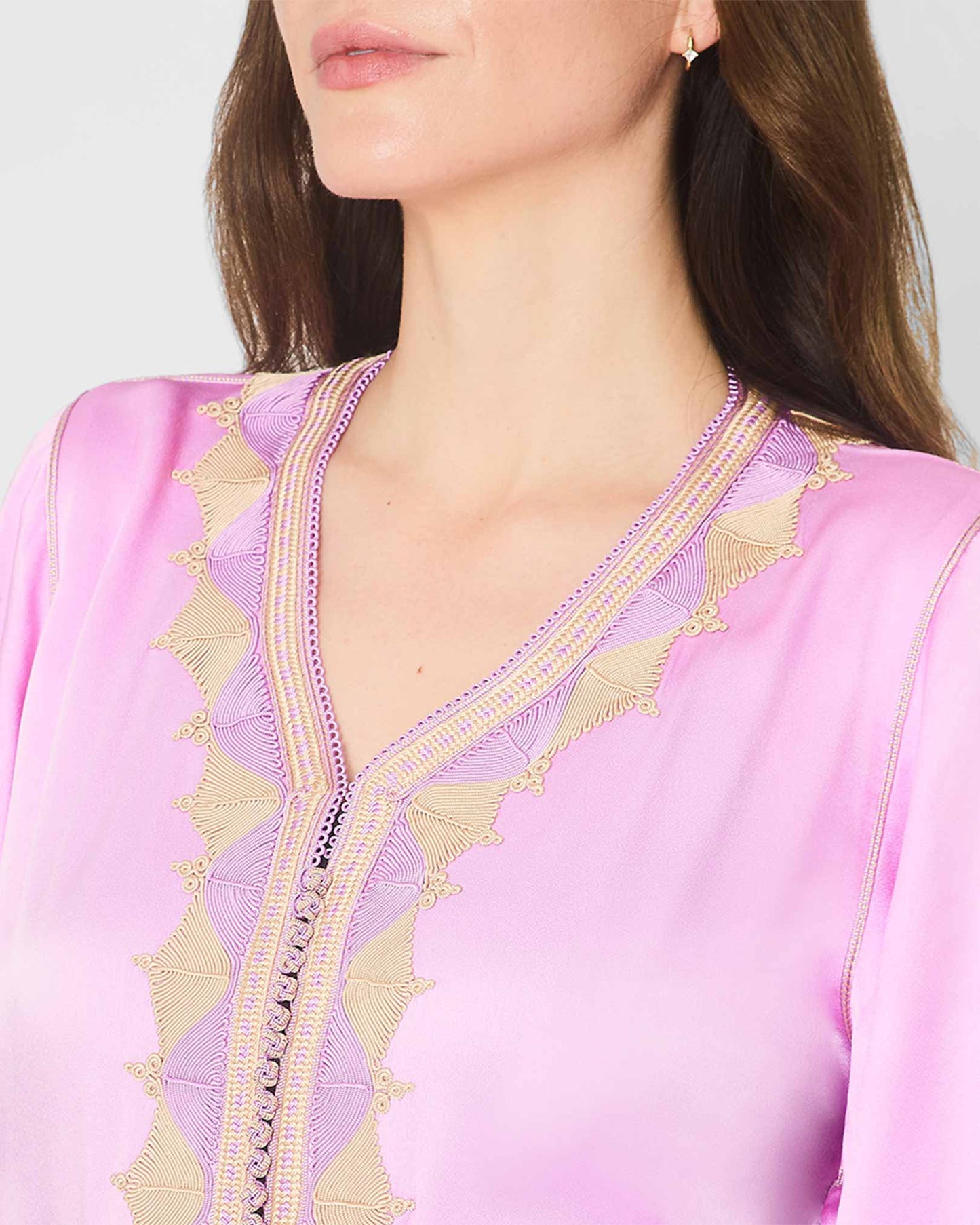 Yarakech - Two-Piece Kaftan Set Neckline