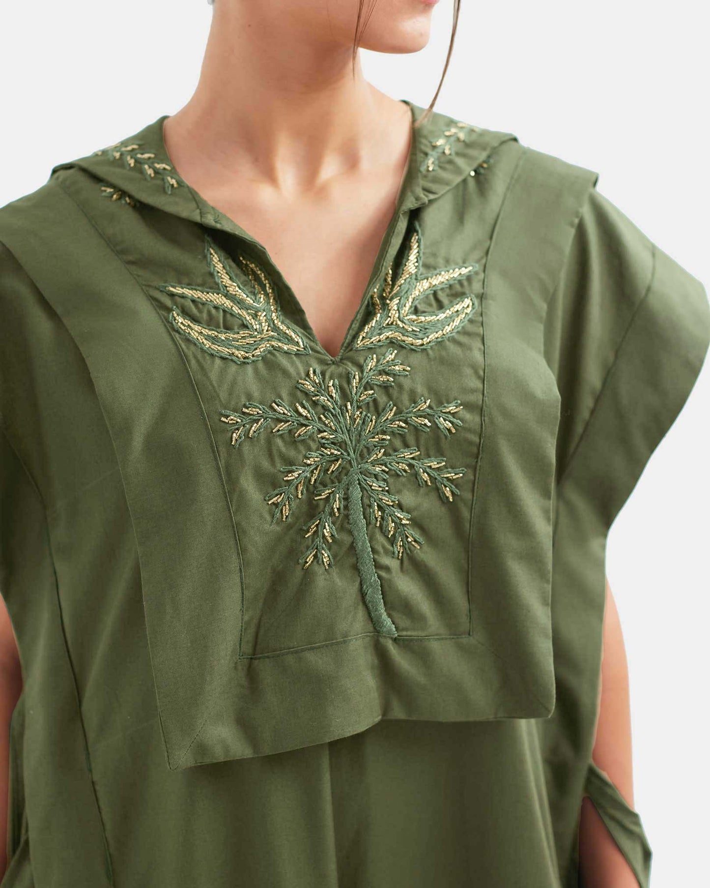 YMZ Cairo - Forest Green Natura Kaftan