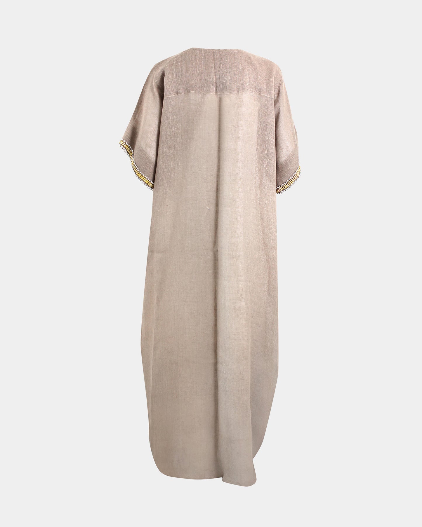 YMZ Cairo - La Raffia Preziosa Necklace Open Kaftan