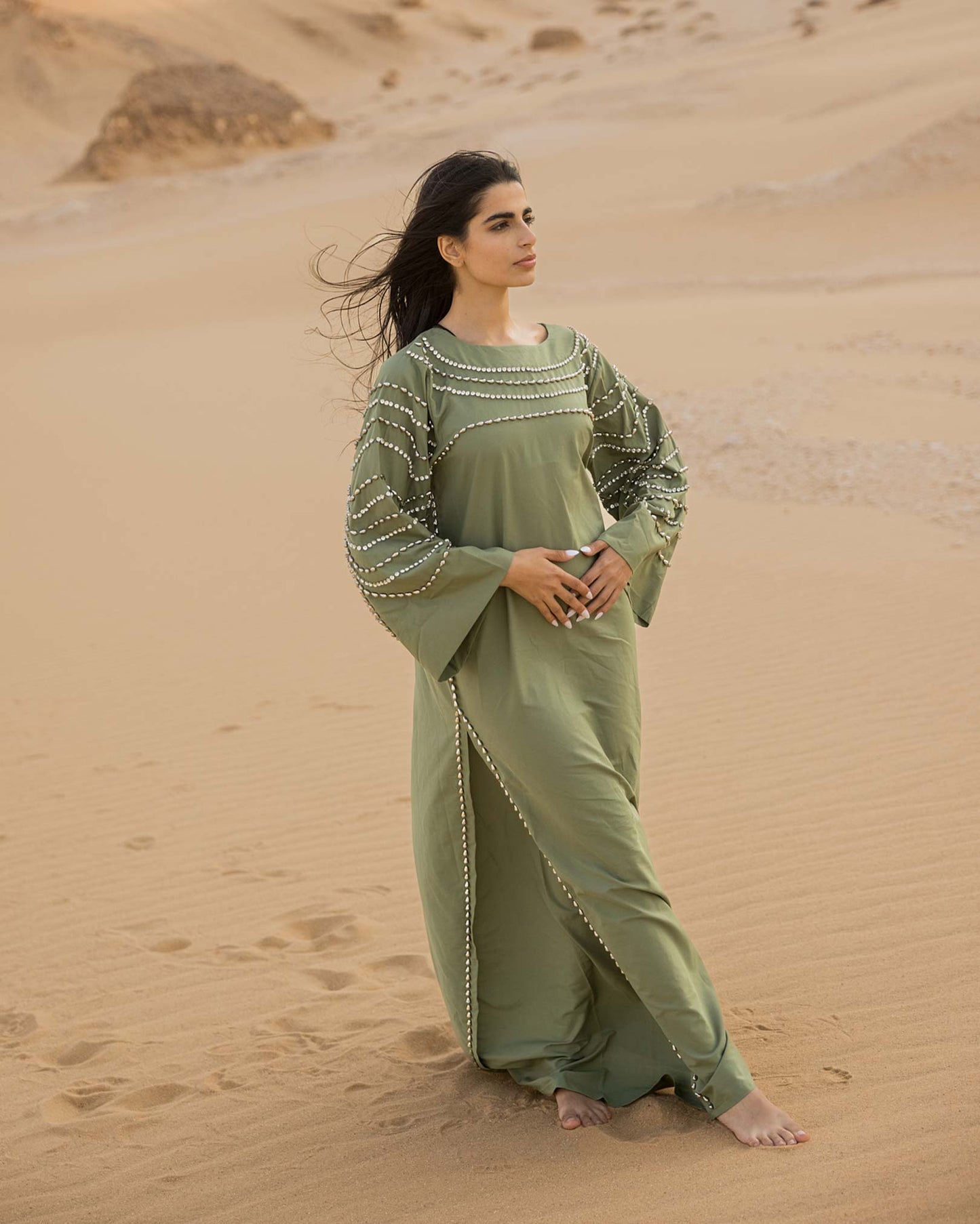 YMZ Cairo - Preziosa Verde Kaftan