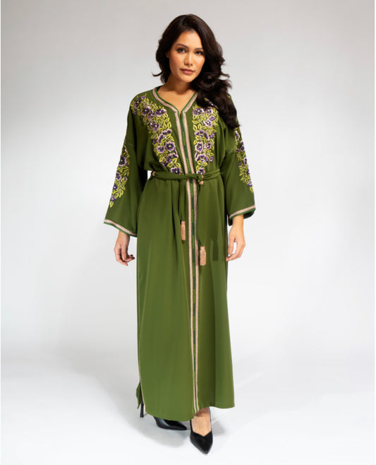 YARAKECH - Moroccan Embroidered Kaftan